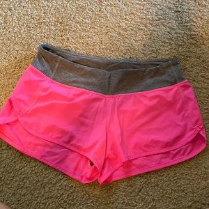 Lululemon Neon Pink Running Shorts